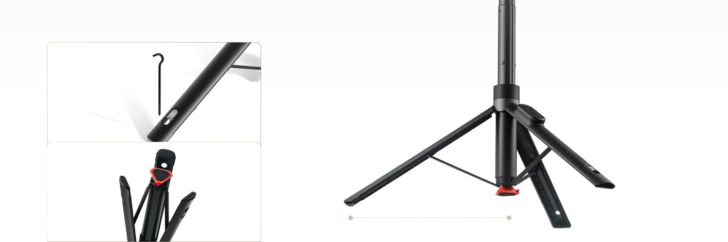 Xiaomi Zoom Floor Selfie Stick Tripod 62
